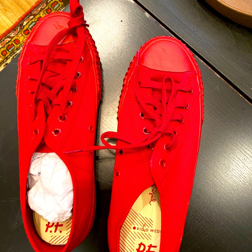 NWT PF FLYERS RED AND FAB